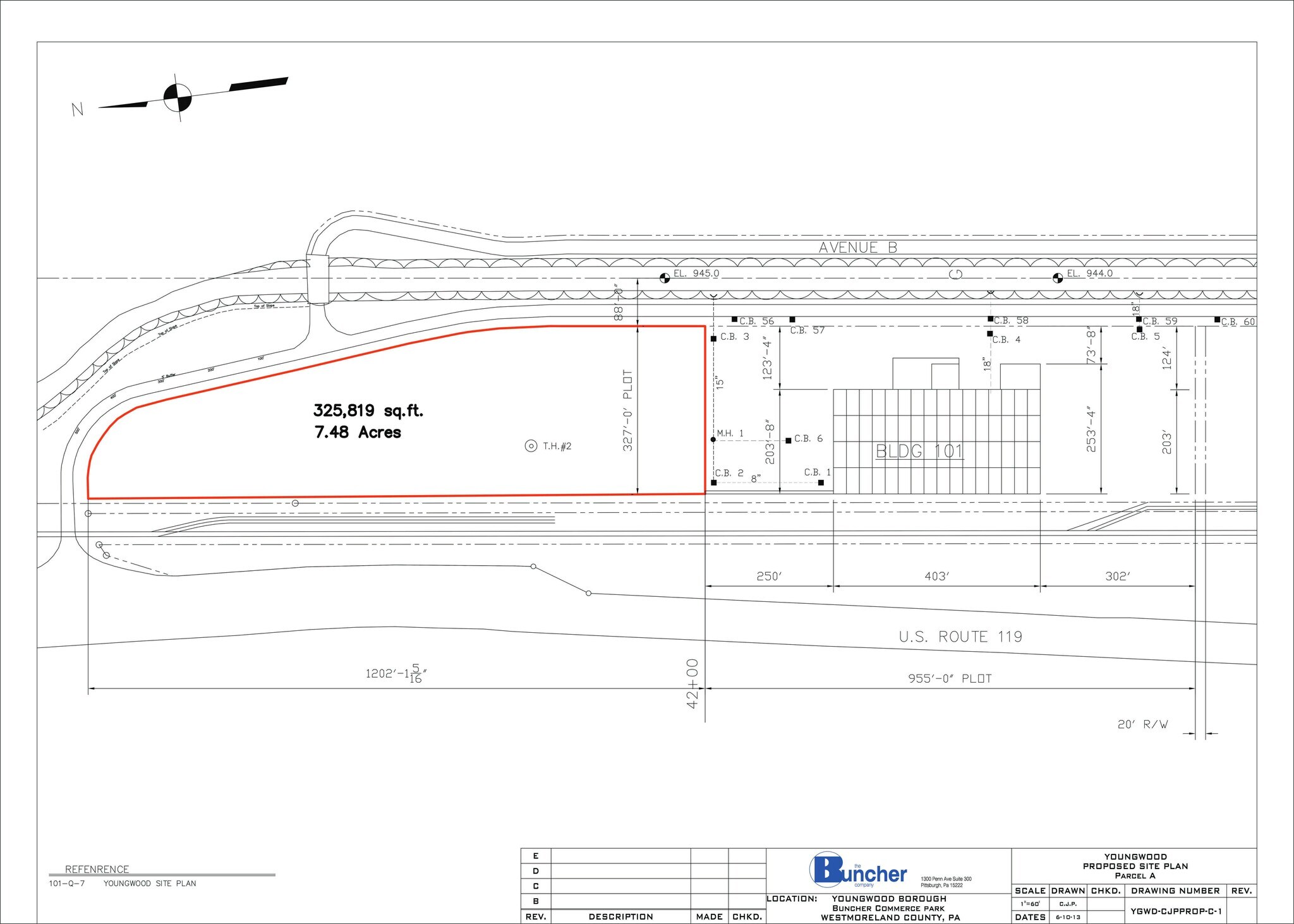 Buncher Commerce Park – Youngwood, Leetsdale, PA à louer Plan de site– Image 1 sur 5