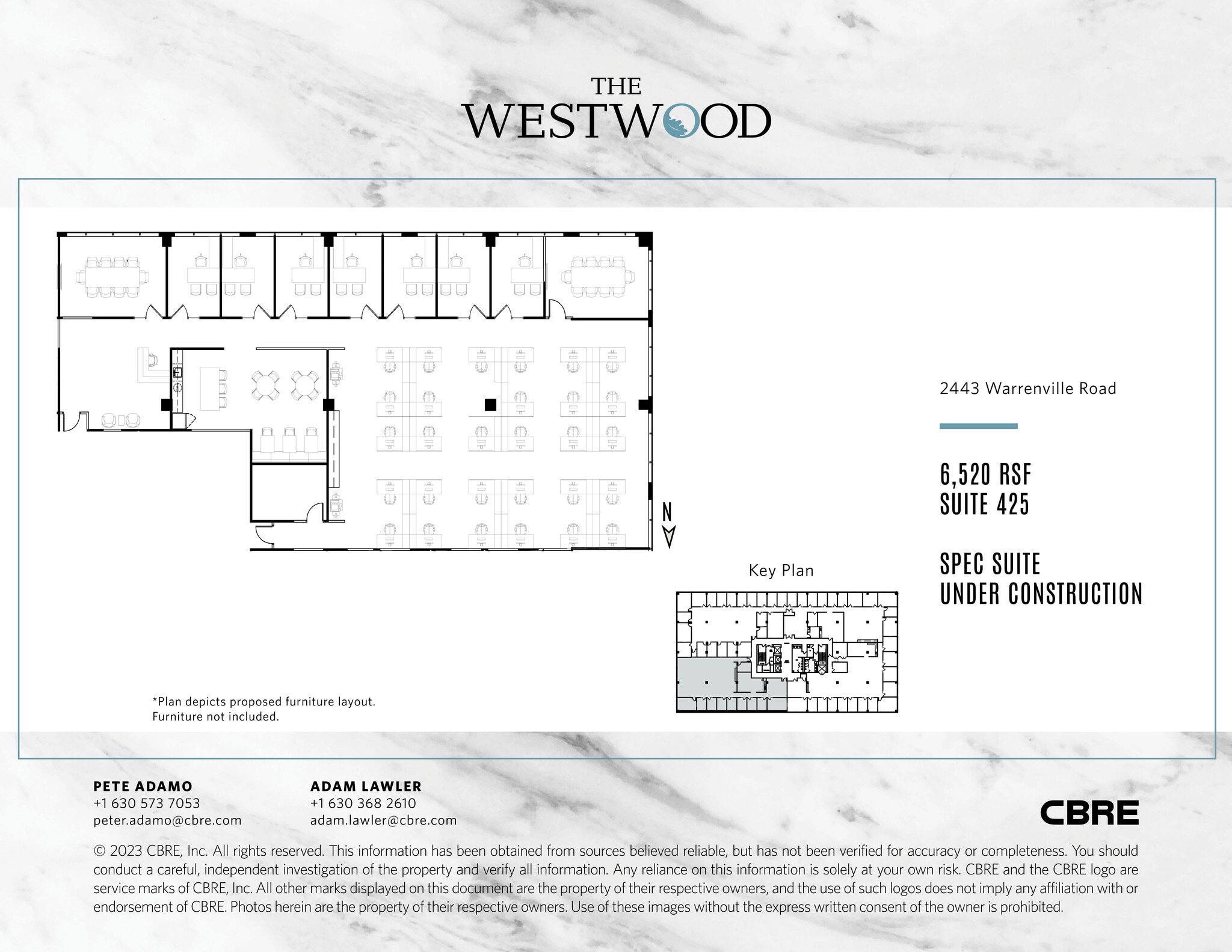2443 Warrenville Rd, Lisle, IL à louer Plan d’étage– Image 1 sur 1