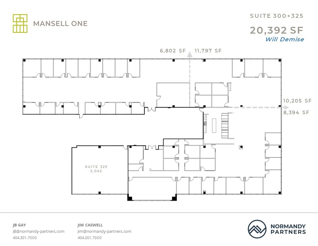 3700 Mansell Rd, Alpharetta, GA à louer Plan d’étage– Image 1 sur 3