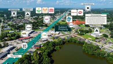 1150 Texas Ave, Bridge City, TX - VUE AÉRIENNE  vue de carte