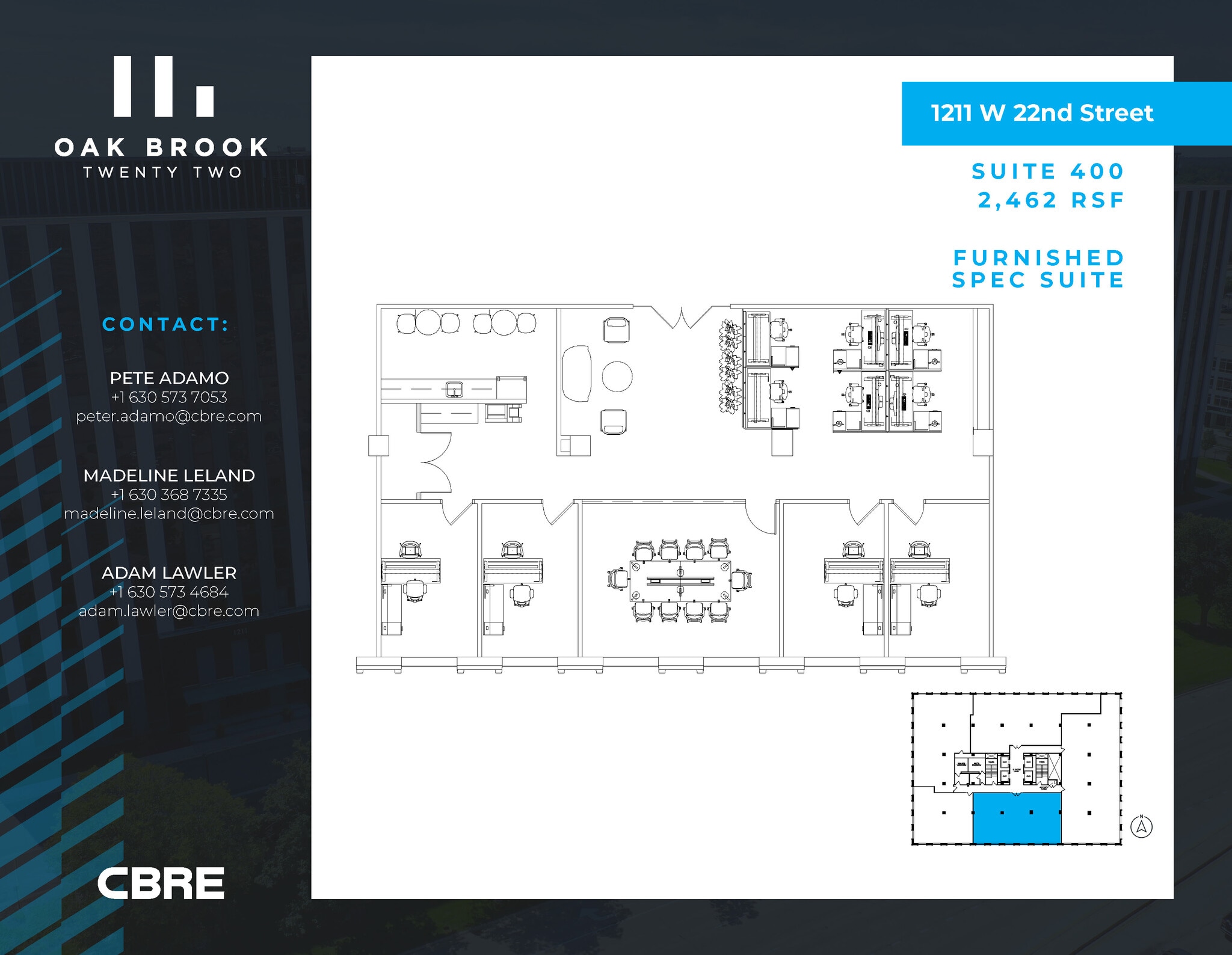 1211 W 22nd St, Oak Brook, IL à louer Photo intérieure– Image 1 sur 1