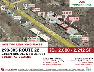 Plus de détails pour 299 US Highway 22, Green Brook, NJ - Local commercial à louer