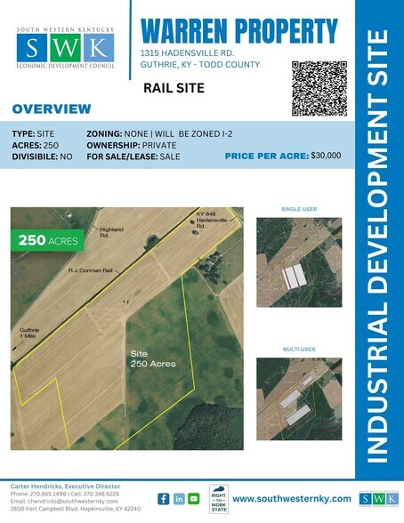 1445 Hadensville Rd, Guthrie, KY à vendre - Autre – Image 1 sur 3