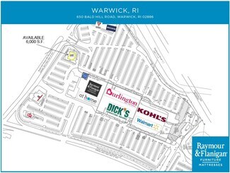 Plus de détails pour 650 Bald Hill Rd, Warwick, RI - Local commercial à louer