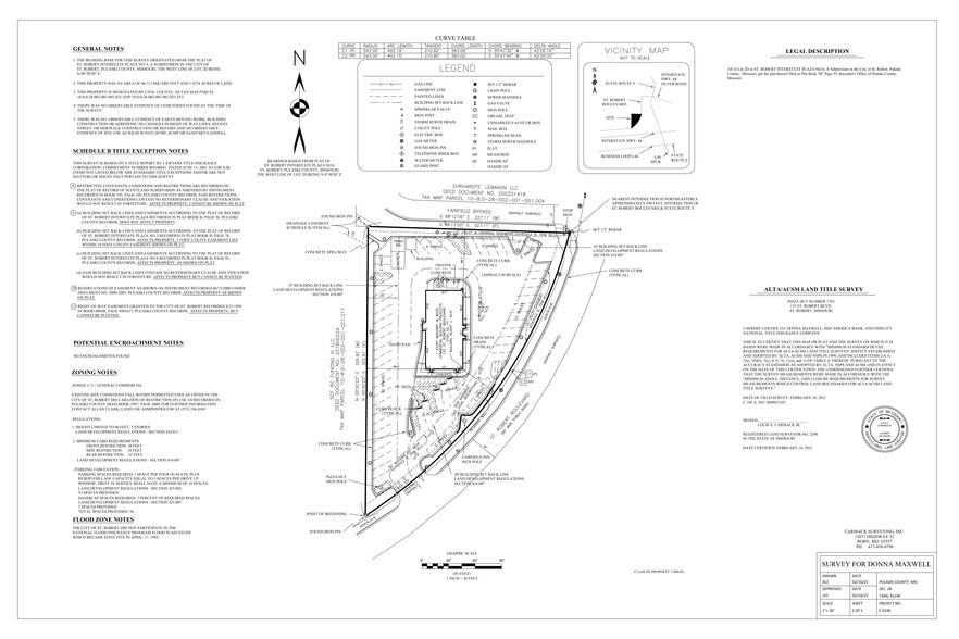 133 Saint Robert Blvd, Saint Robert, MO à louer - Plan de site – Image 2 sur 3