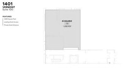 1401-1413 Vermont St, Detroit, MI à louer Plan d’étage– Image 2 sur 5