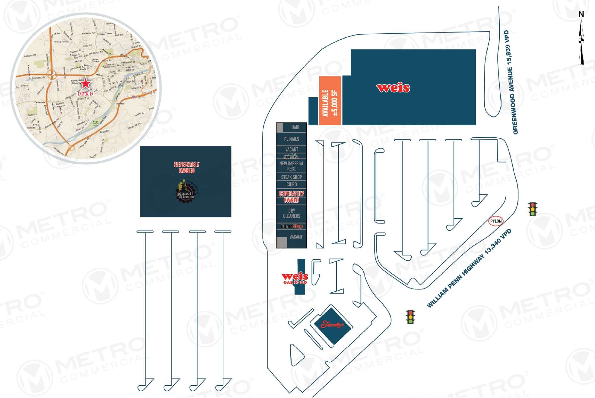 3011-3087 William Penn Hwy, Easton, PA à louer Plan de site– Image 1 sur 1