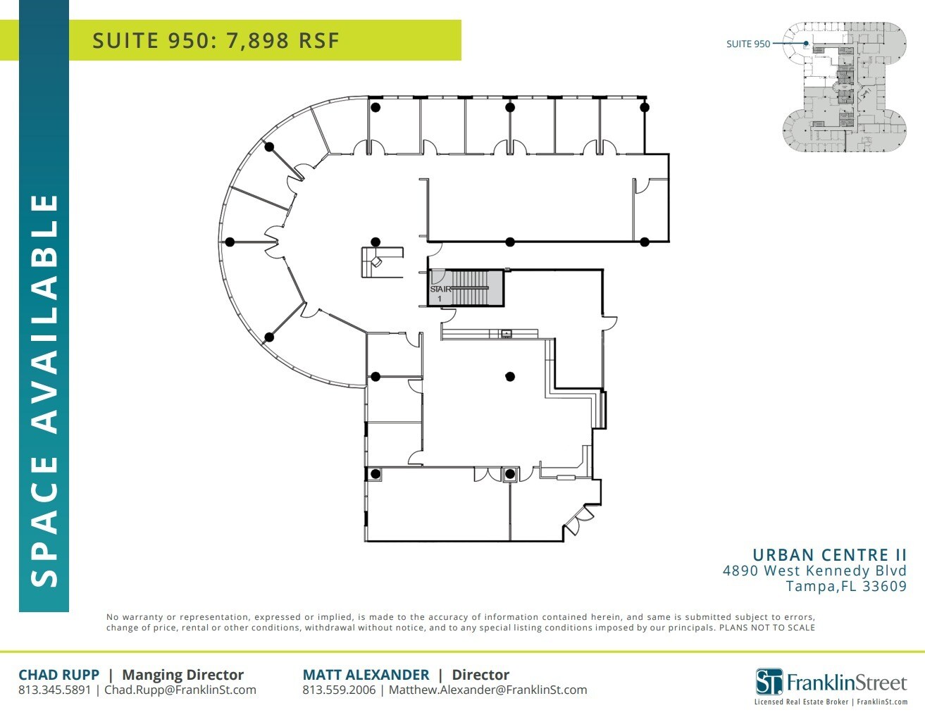 4830 W Kennedy Blvd, Tampa, FL à louer Plan d’étage– Image 1 sur 1