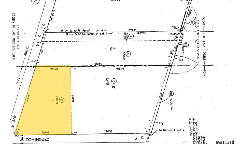1925 E Dominguez St, Carson, CA à vendre - Plan cadastral – Image 2 sur 4
