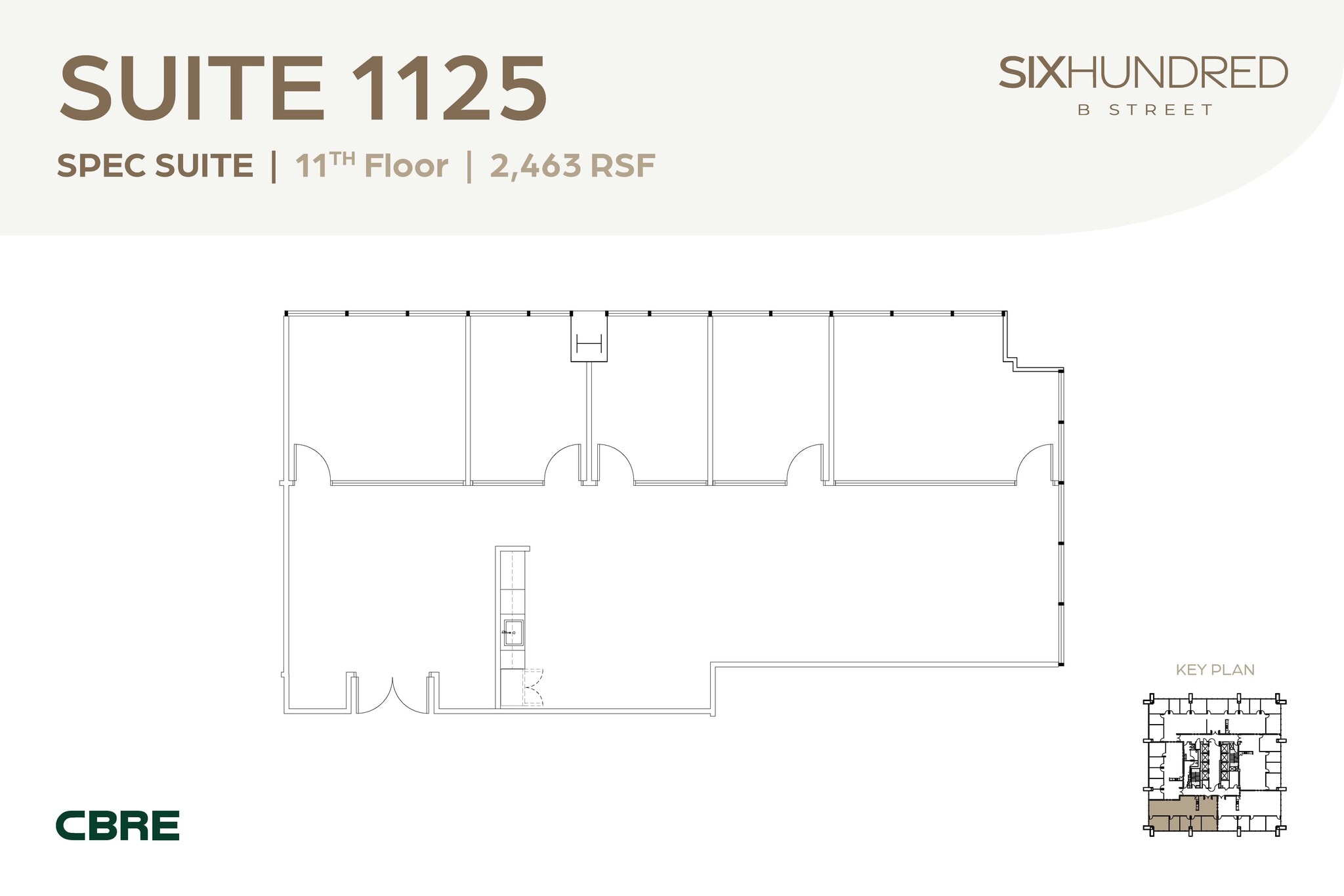 600 B St, San Diego, CA à louer Plan d’étage– Image 1 sur 1