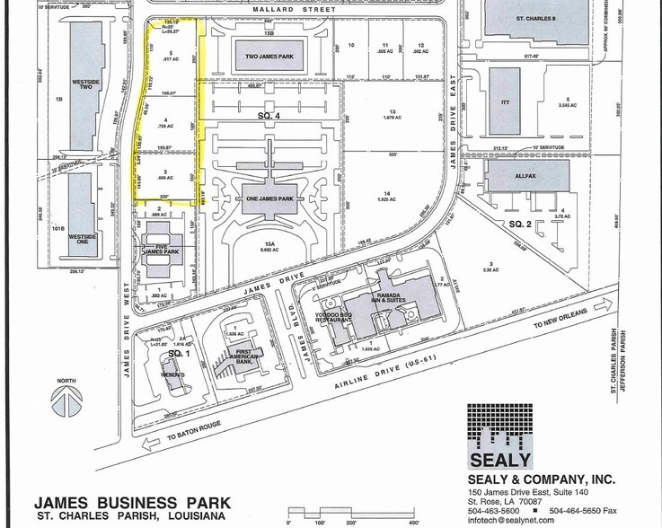 120 James Drive West, Saint Rose, LA à vendre - Plan cadastral – Image 3 sur 3