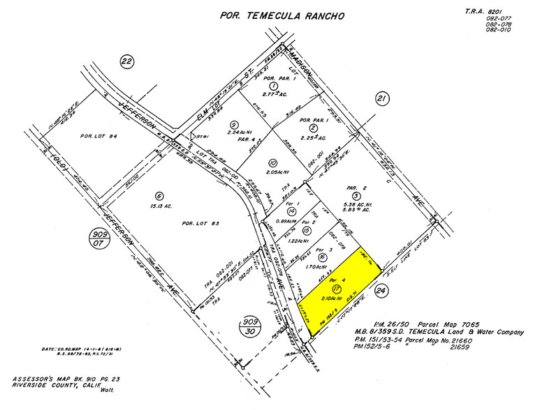 26540 Jefferson Ave, Murrieta, CA à louer - Plan cadastral – Image 3 sur 3