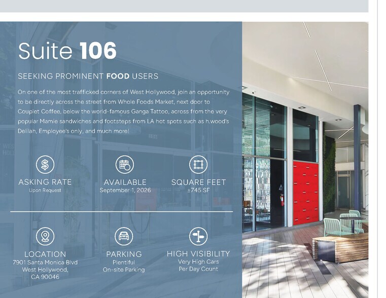 7901-7913 Santa Monica Blvd, West Hollywood, CA à louer - Photo de l’immeuble – Image 3 sur 21