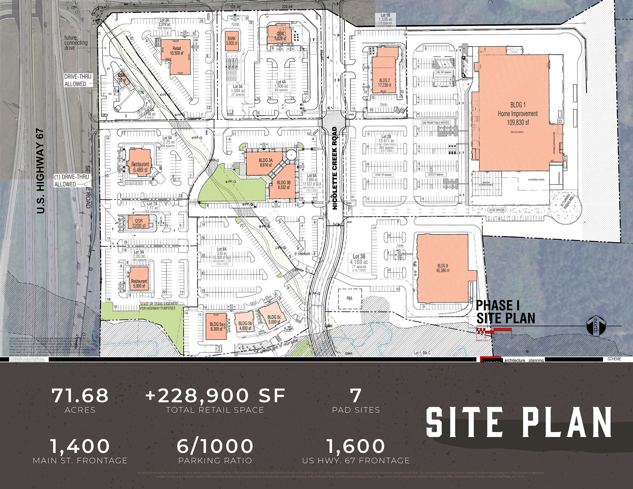 Main Street Towne Crossing - Midlothian, TX - SEC, Midlothian, TX à louer Plan de site– Image 1 sur 9