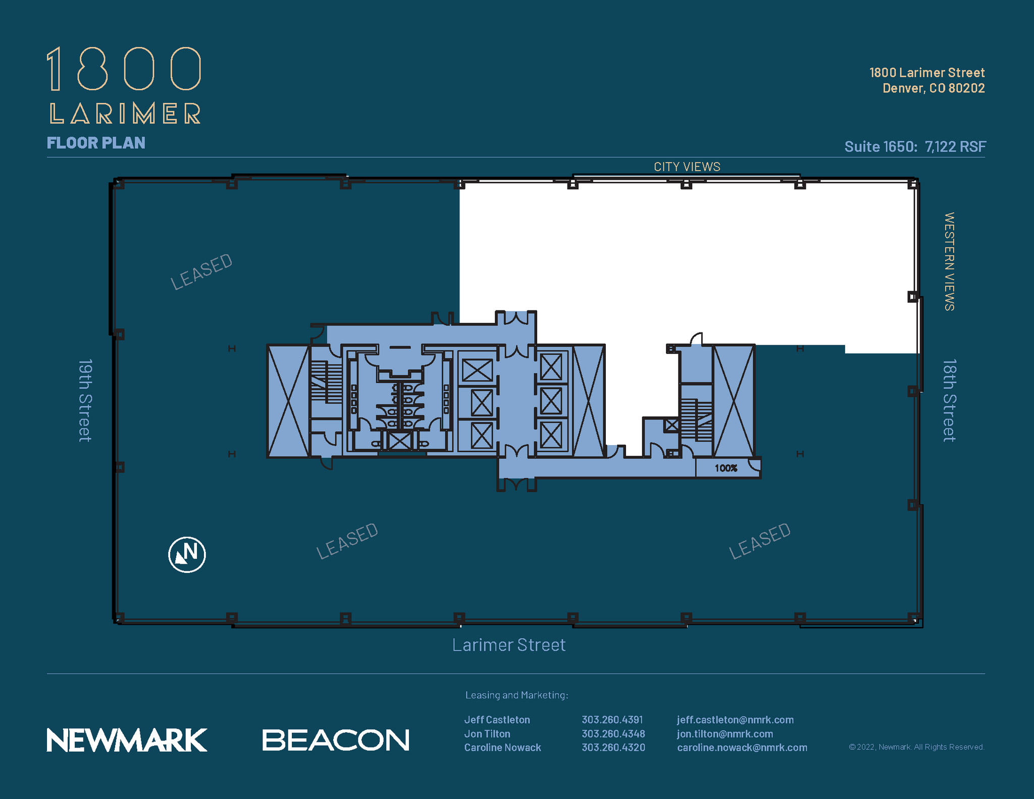 1800 Larimer St, Denver, CO à louer Plan d’étage– Image 1 sur 1