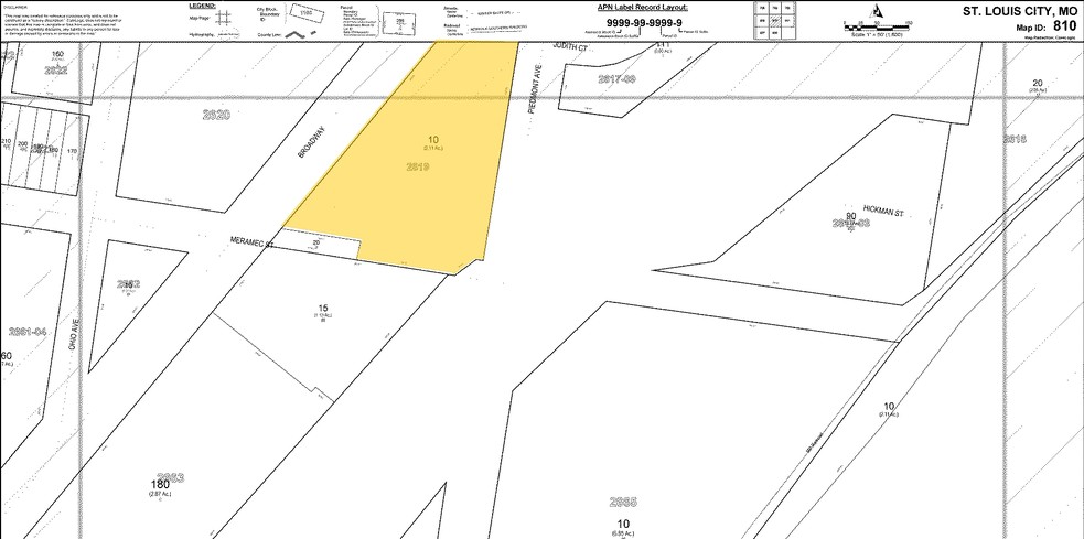 4120 S Broadway, Saint Louis, MO à louer - Plan cadastral – Image 1 sur 2