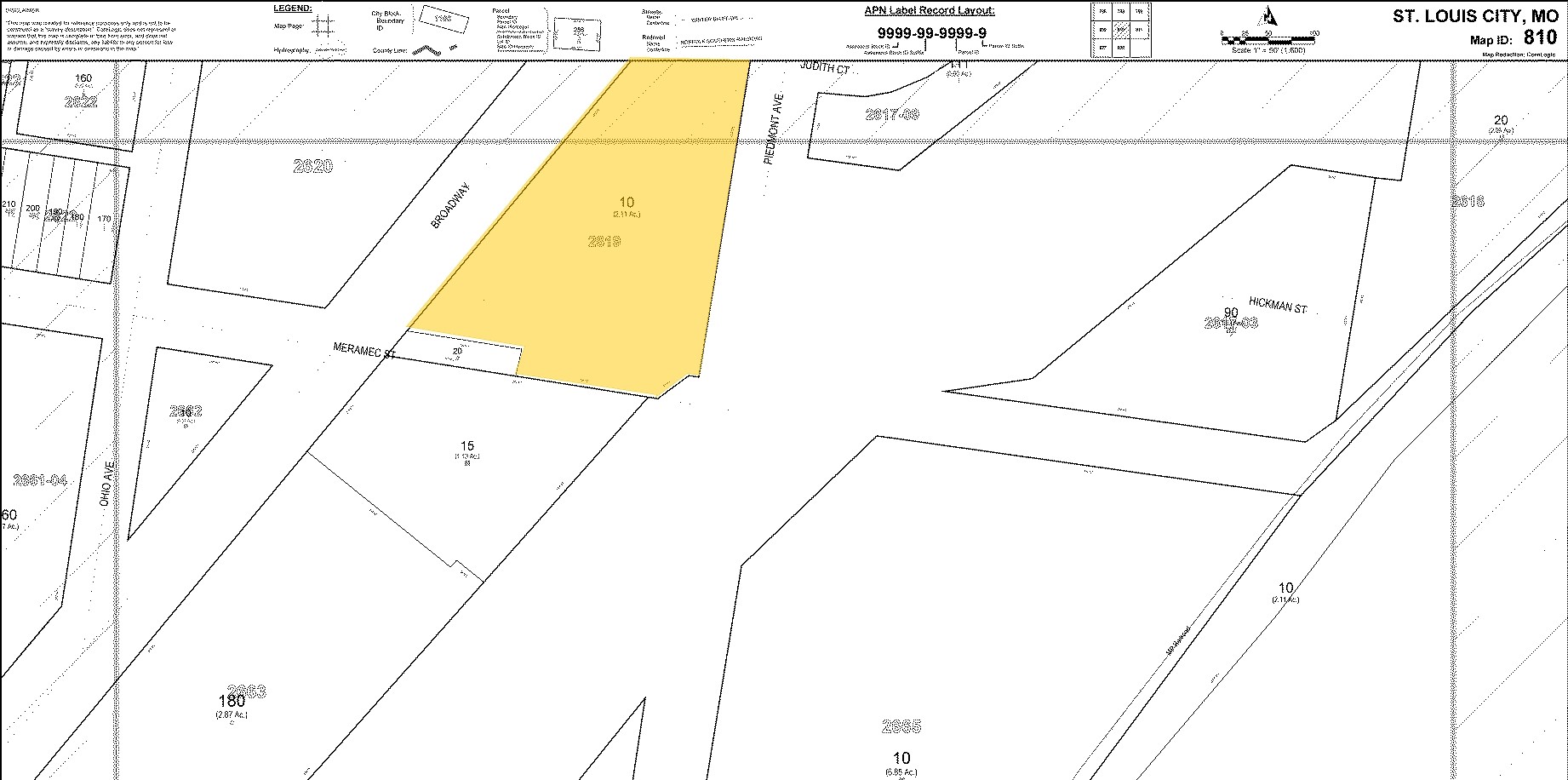 4120 S Broadway, Saint Louis, MO à louer Plan cadastral– Image 1 sur 3