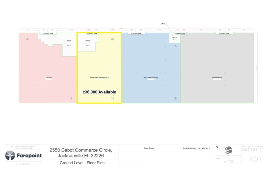 2550 Cabot Commerce Dr, Jacksonville, FL à louer - Plan d’étage – Image 2 sur 4