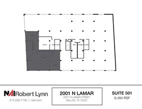 2001 N Lamar St, Dallas, TX à louer Plan d’étage– Image 1 sur 1