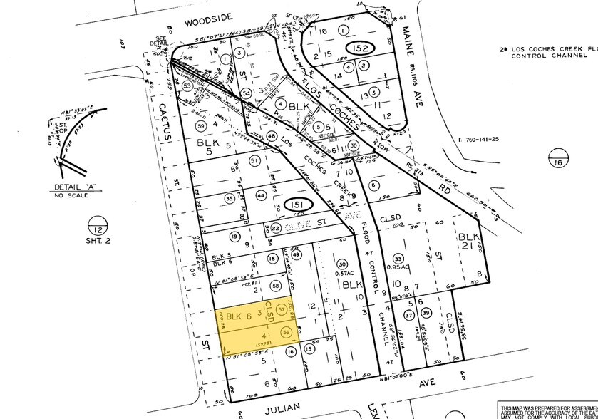 9711 Cactus St, Lakeside, CA à louer - Plan cadastral – Image 3 sur 9