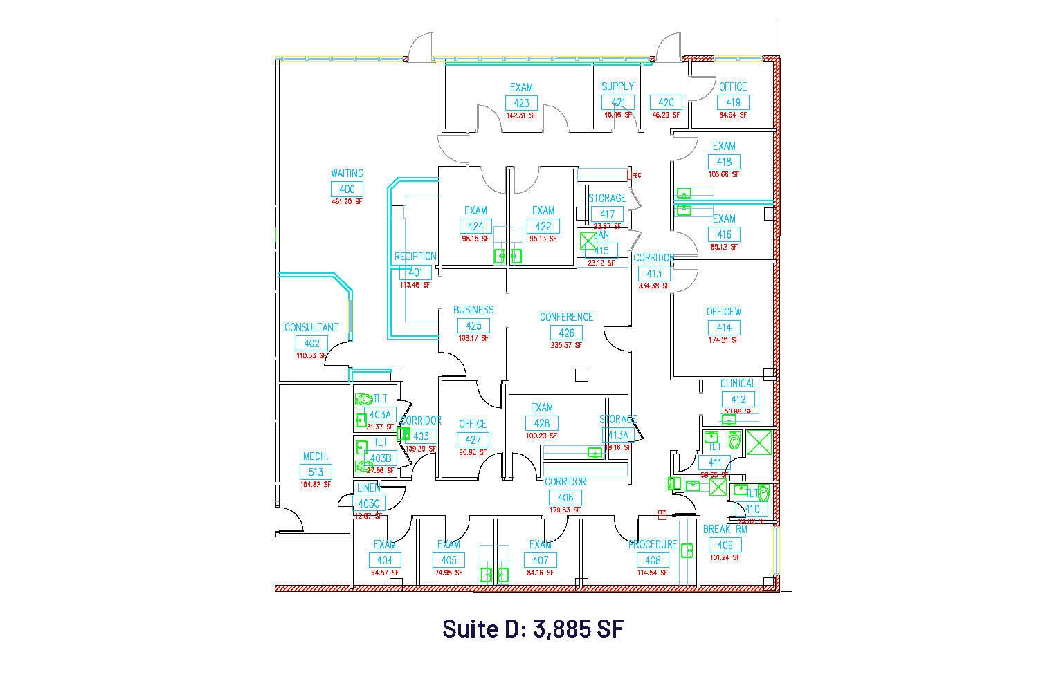 2544 Court Dr, Gastonia, NC à louer Plan d’étage– Image 1 sur 1