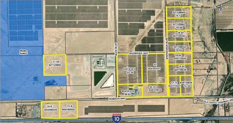 Stephenson Blvd, Blythe, CA à vendre - Aérien – Image 2 sur 2