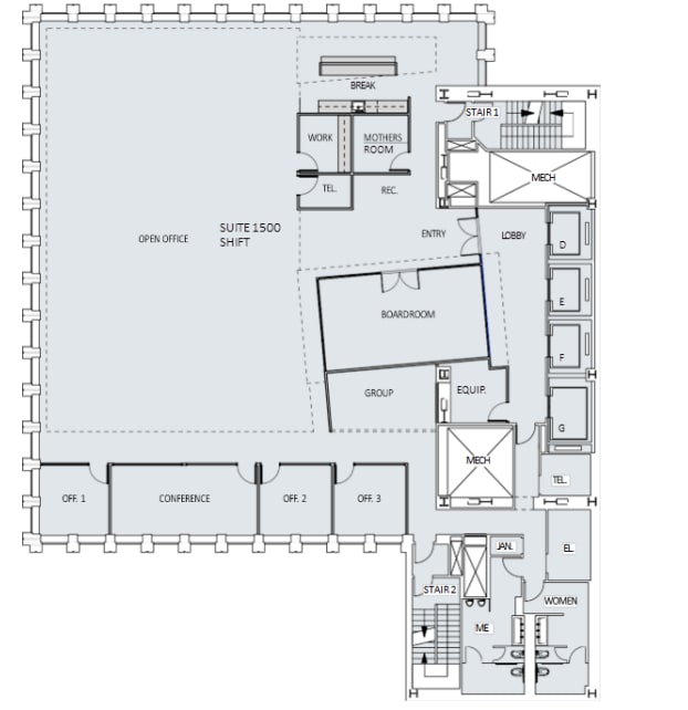 456 Montgomery St, San Francisco, CA à louer Plan d’étage– Image 1 sur 1