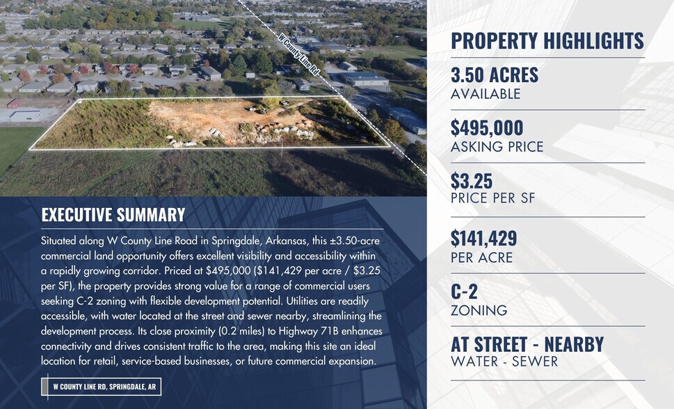 W County Line Rd, Springdale, AR à vendre - Photo de l’immeuble – Image 2 sur 8