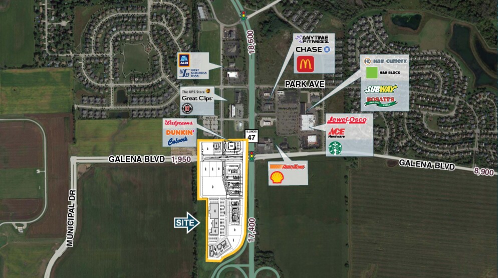 SWC Route 47 & Galena Blvd, Sugar Grove, IL à vendre Photo de l’immeuble– Image 1 sur 3