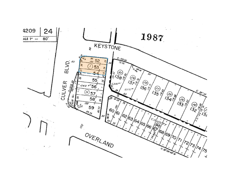 10600 Culver Blvd, Culver City, CA à louer - Plan cadastral – Image 3 sur 4