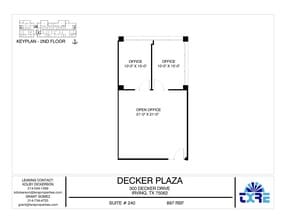 300 Decker Dr, Irving, TX à louer Plan d’étage– Image 1 sur 2