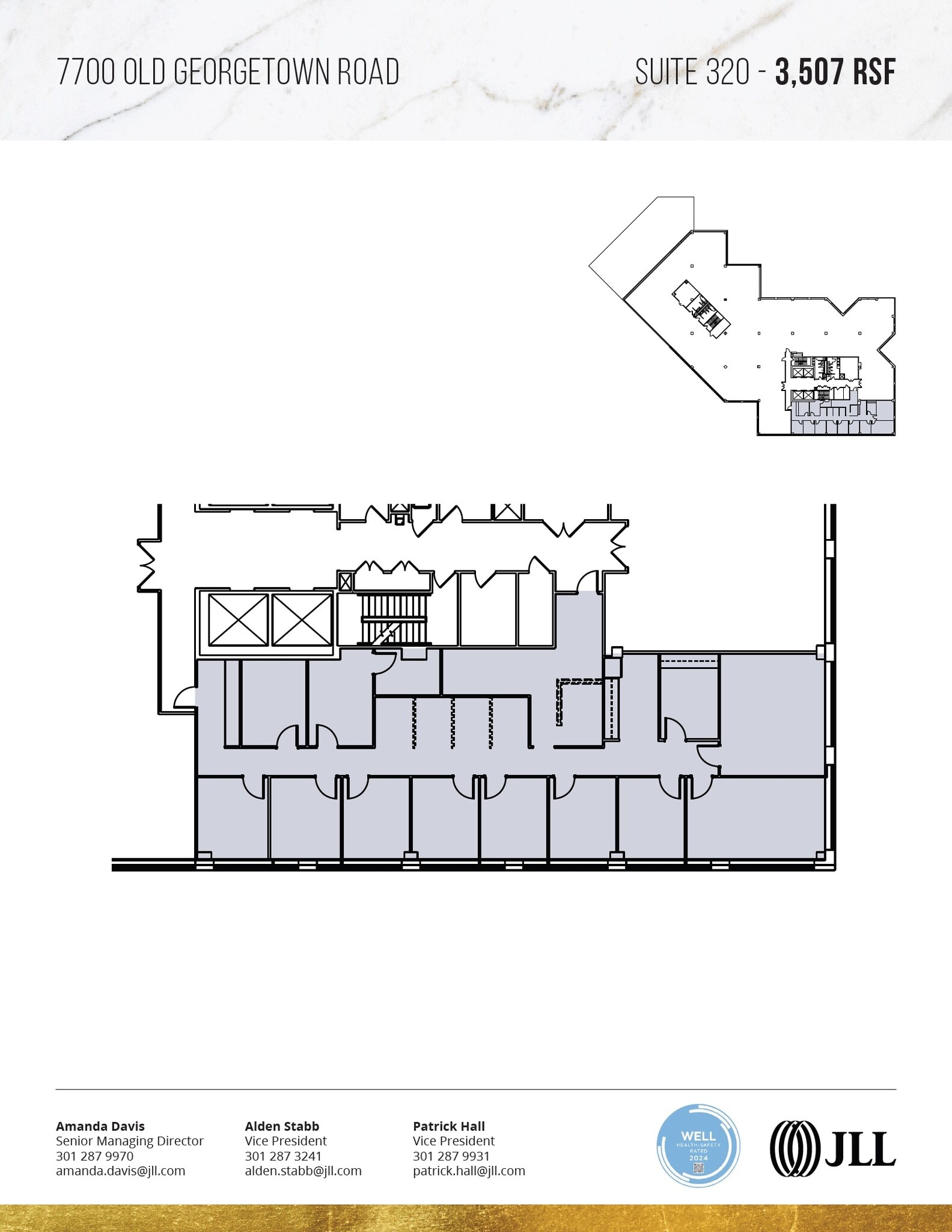 7700 Old Georgetown Rd, Bethesda, MD à louer Plan d’étage– Image 1 sur 1