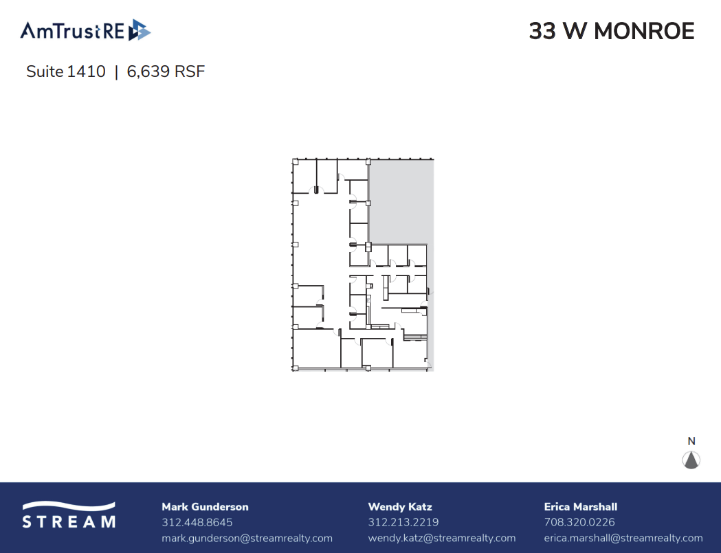 33 W Monroe St, Chicago, IL à louer Plan d’étage– Image 1 sur 1