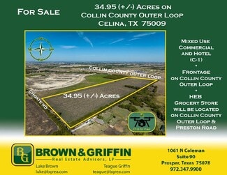 Plus de détails pour 8050 CHOATE Rd, Celina, TX - Terrain à vendre