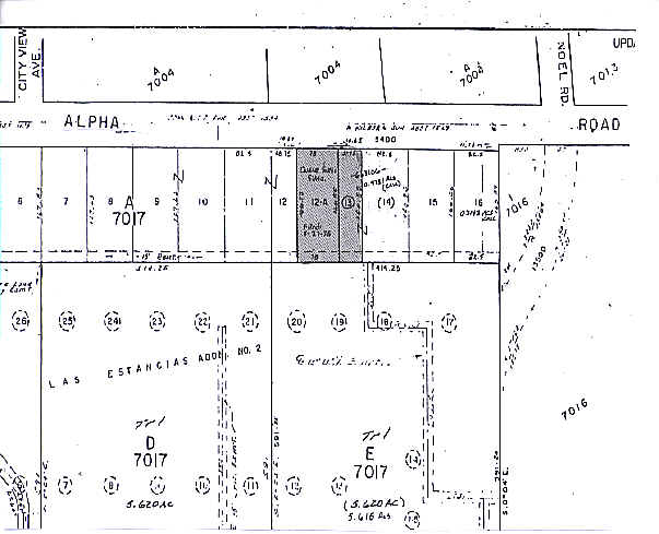 5422 Alpha Rd, Dallas, TX à louer - Plan cadastral – Image 3 sur 25