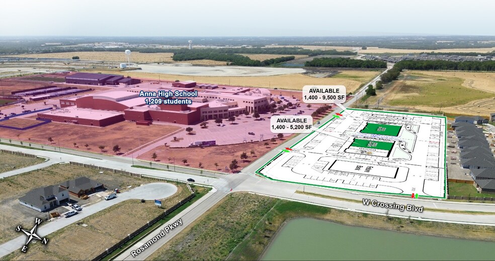 NWC of West Crossing & Rosamond Pkwy blvd, Anna, TX à louer - Photo de l’immeuble – Image 1 sur 6