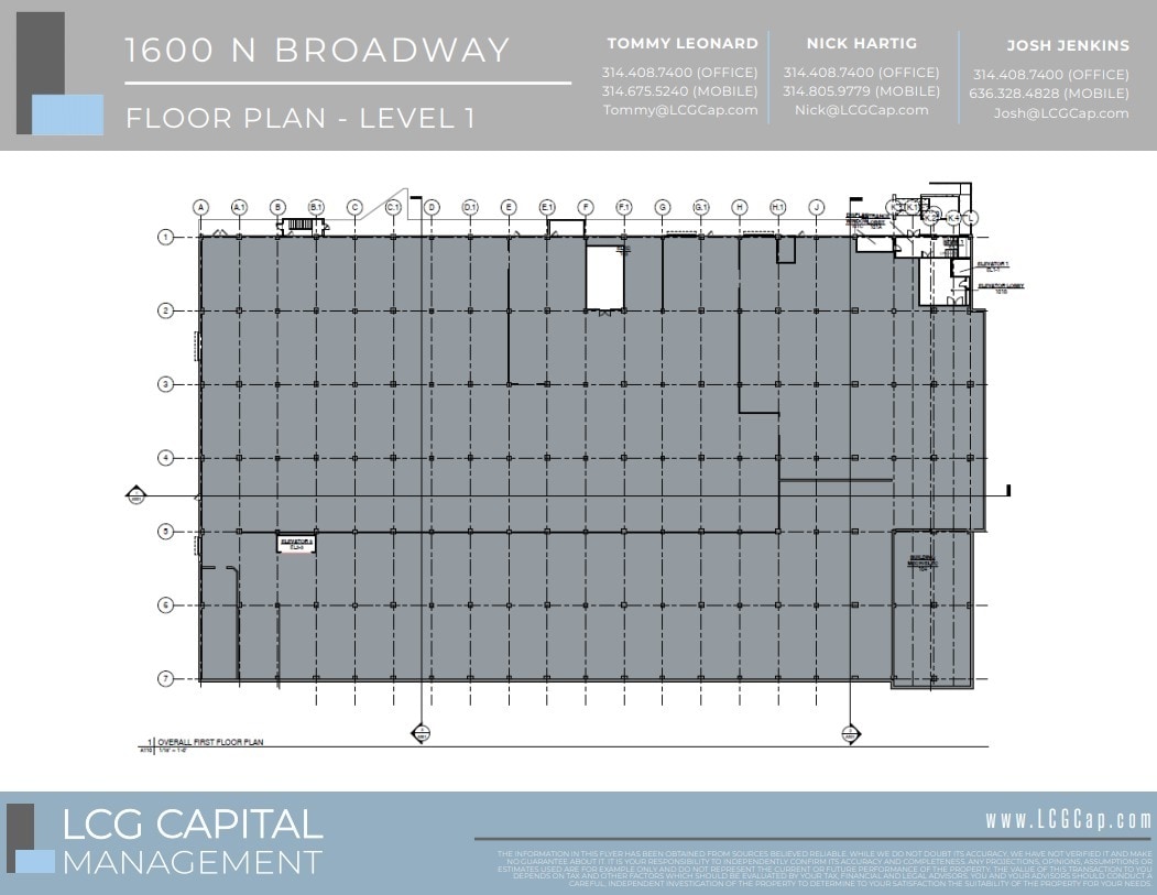 1600 N Broadway, Saint Louis, MO à louer Plan d’étage– Image 1 sur 1