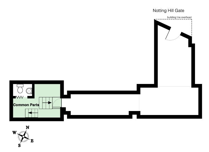 87-89 Notting Hill Gate, Londres à louer - Plan d’étage – Image 2 sur 2