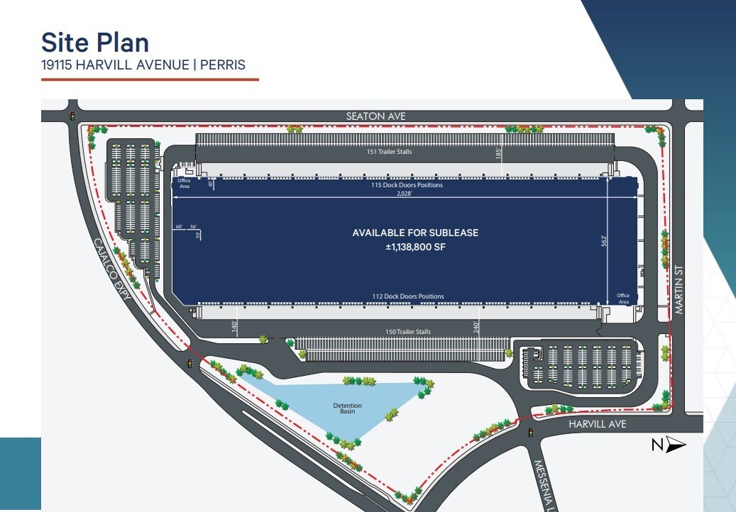 19115 Harvill Ave, Perris, CA à louer Plan de site– Image 1 sur 1