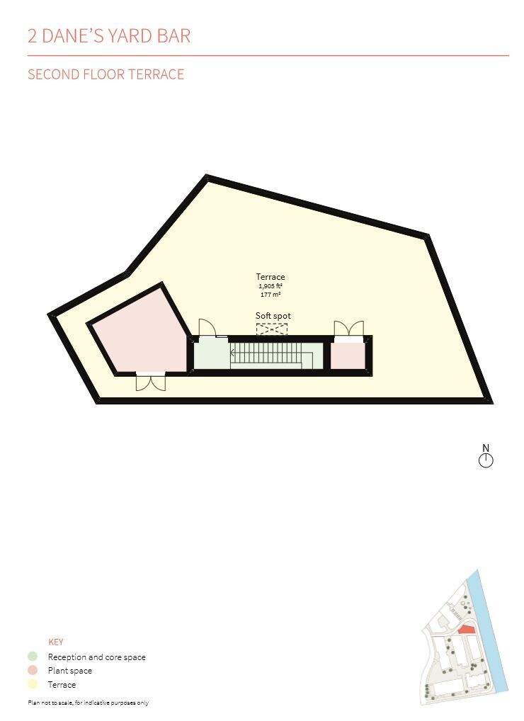 2 Dane's Yard, Londres à louer Plan d’étage– Image 1 sur 3