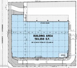 10855 Cherry Ave, Fontana, CA à louer Plan d’étage– Image 1 sur 2