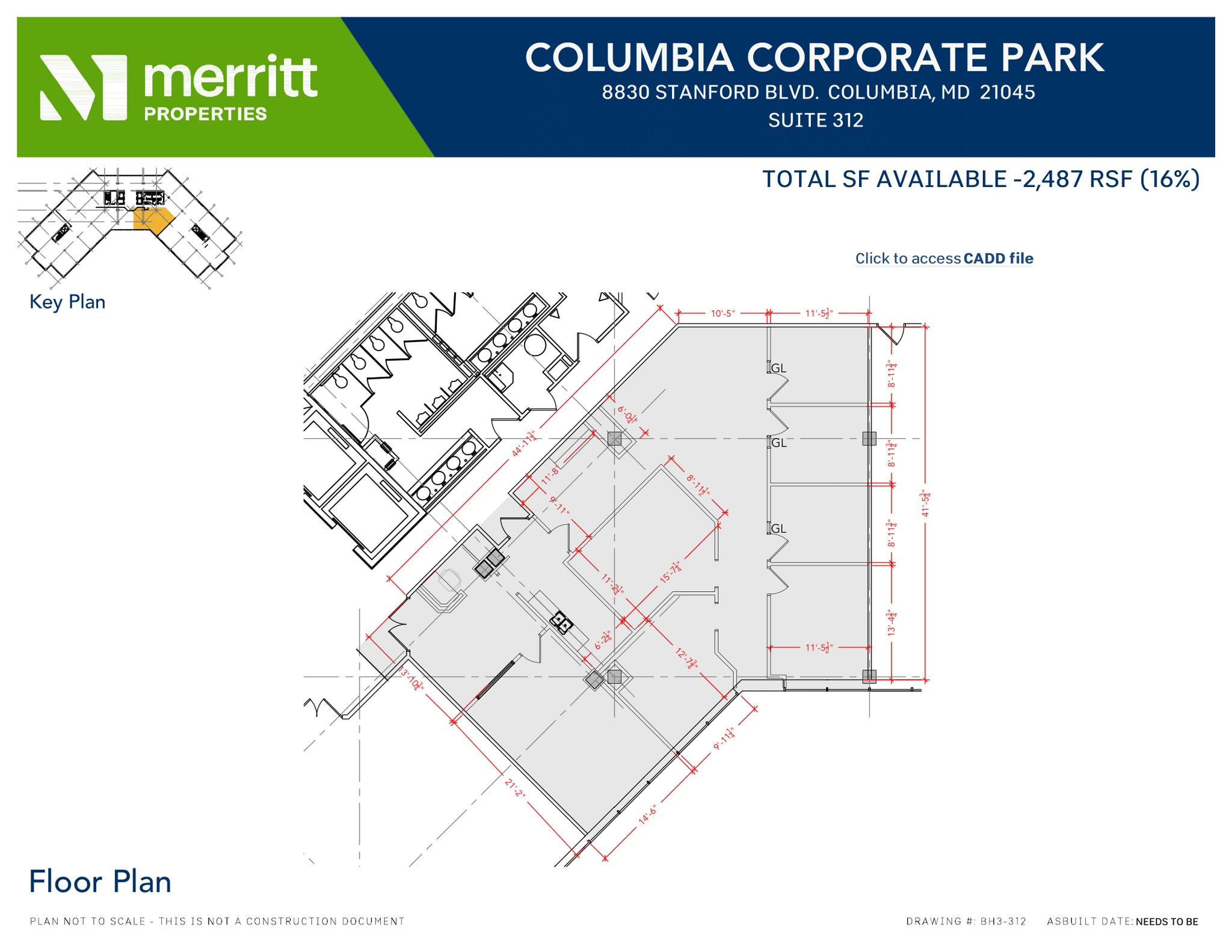8830 Stanford Blvd, Columbia, MD à louer Plan d’étage– Image 1 sur 1