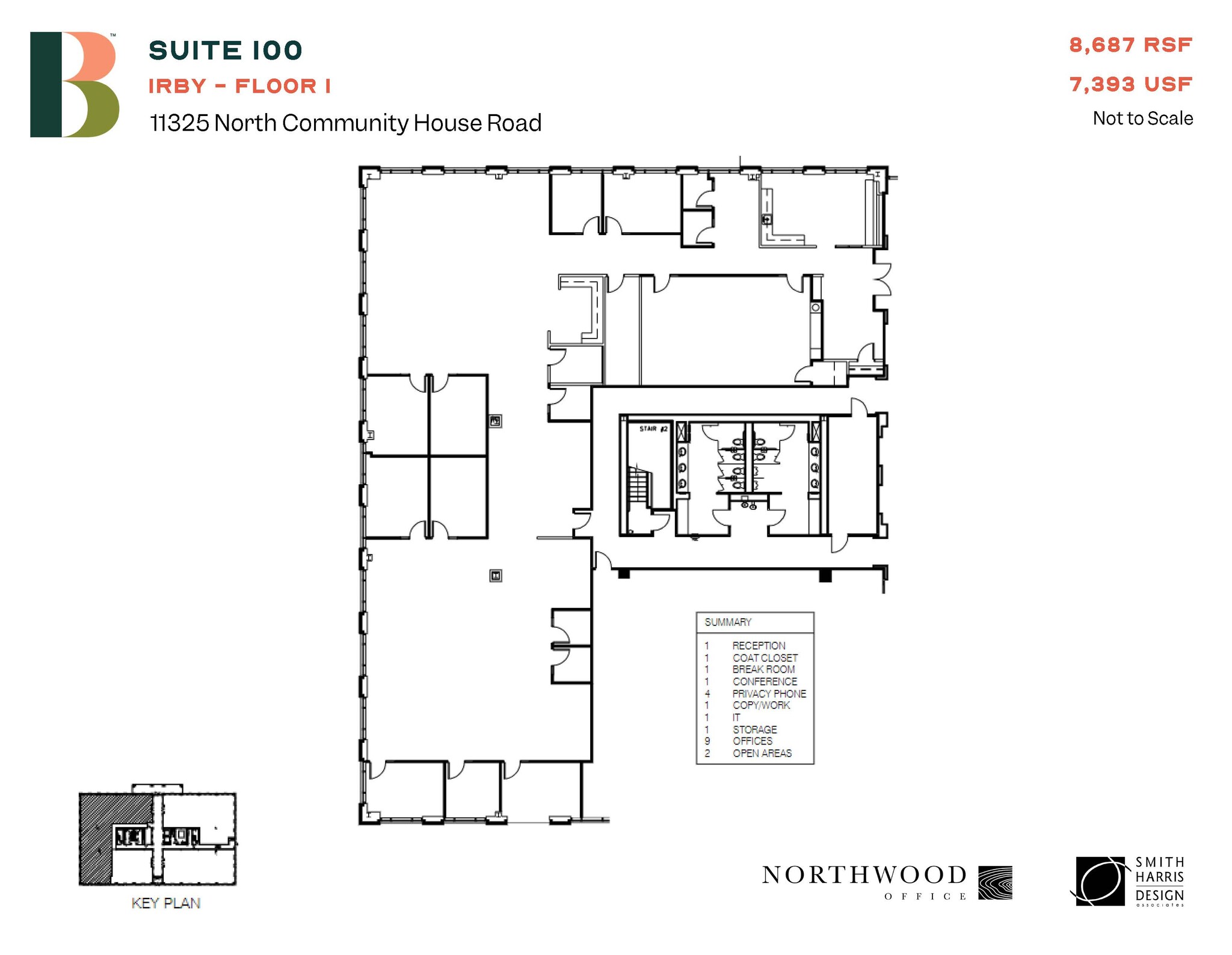 11325 N Community House Rd, Charlotte, NC à louer Plan d’étage– Image 1 sur 1