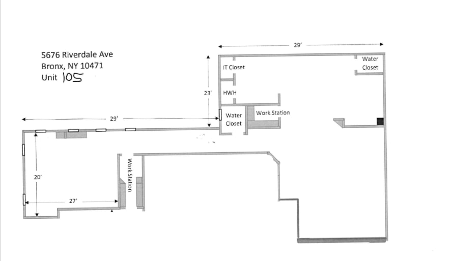 5676-5678 Riverdale Ave, Bronx, NY à louer Plan d’étage– Image 1 sur 1