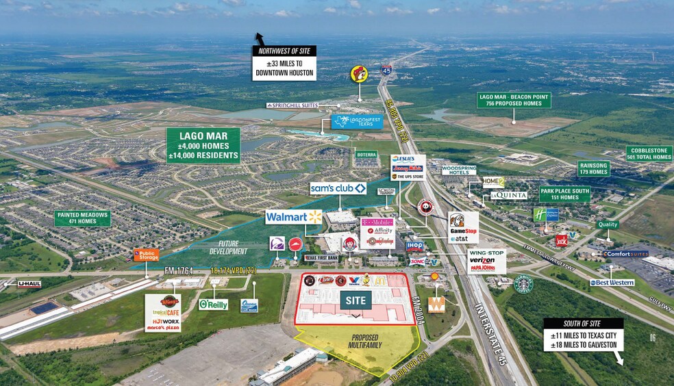 I-45 & FM 1765 Rd, La Marque, TX à louer - Aérien – Image 3 sur 5
