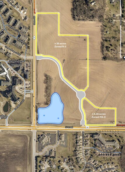 55th St NW, Rochester, MN à vendre - Plan de site – Image 1 sur 2