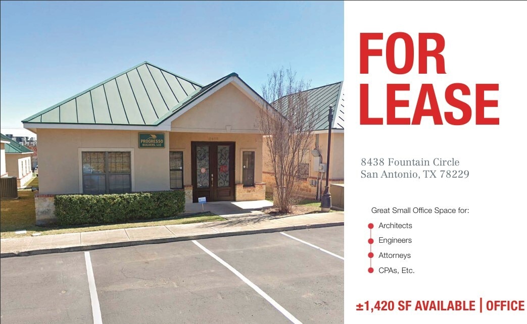 8438 Fountain Cir, San Antonio, TX à louer Photo de l’immeuble– Image 1 sur 15