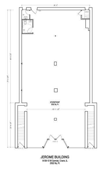 6108 W Cermak Rd, Cicero, IL à louer - Plan d’étage – Image 2 sur 14