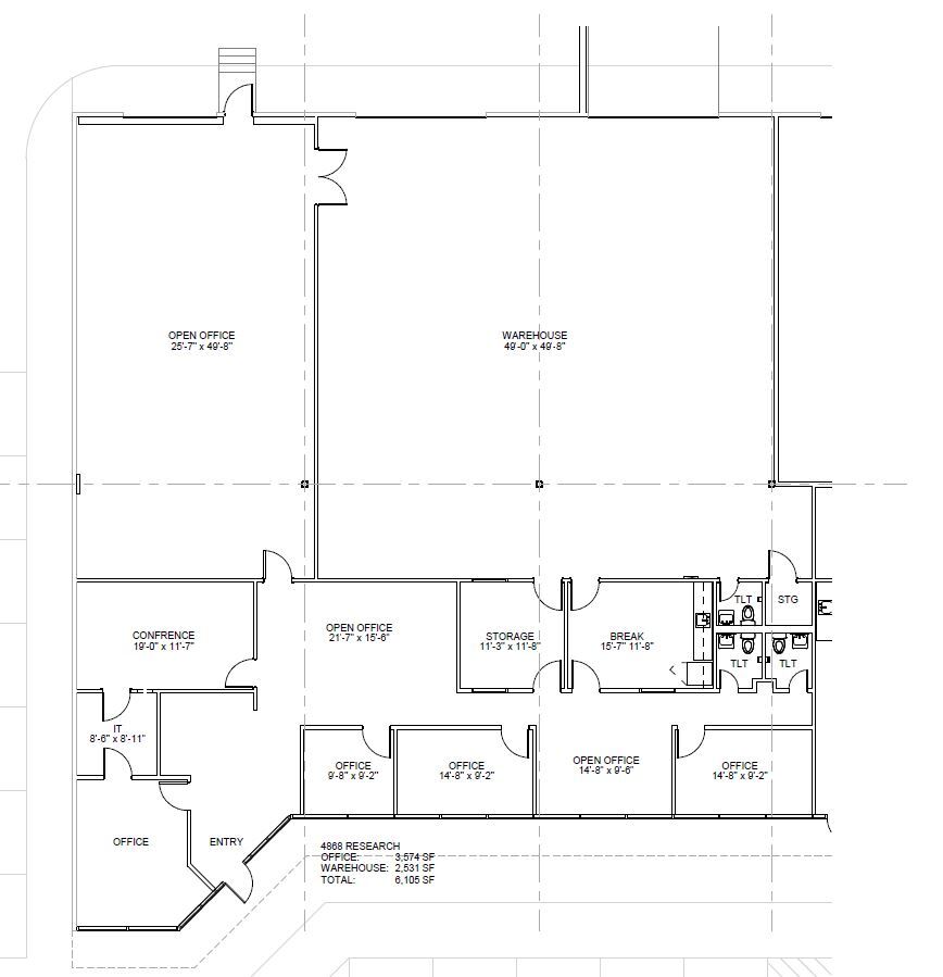 4702-4716 Research Dr, San Antonio, TX à louer Plan d’étage– Image 1 sur 1