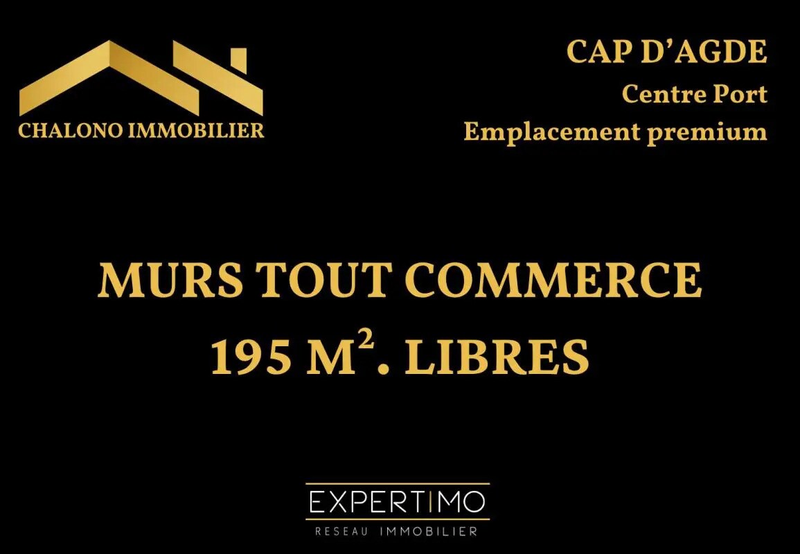 Local commercial dans LE CAP D'AGDE à vendre Photo de l’immeuble– Image 1 sur 3